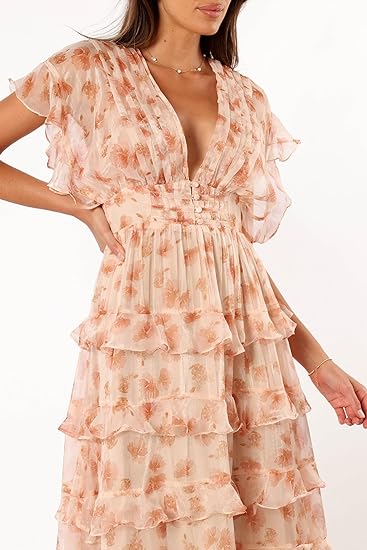 Women's Chiffon Pleated Dress